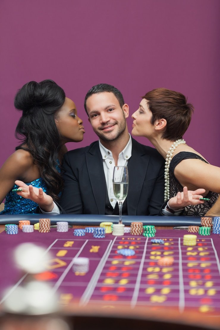 bos kepritogel Casino Hold'em dealer table with community cards visible